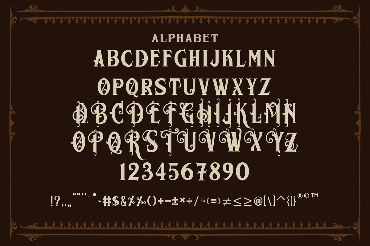 MORGANTATTOO + EXTRAS, a Blackletter Font by dansdesign (Photo 4 of 6)
