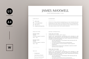 Executive Resume & Cover Letter Word