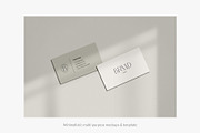 Minimalist Business Card Mockup Set, a Product Mockup by Yuli Studio (Thumbnail 2 of 6)