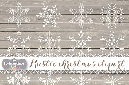 Vector Rustic christmas clipart