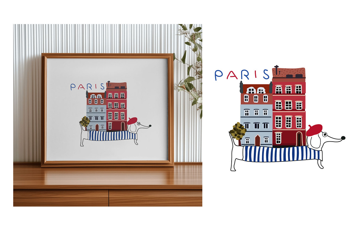 Vintage city buildings, an Object Illustration by Luamor (Photo 6 of 8)