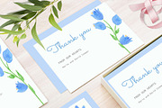 Bellflower Watercolor Wedding Suite, a Stationery Template by Love Design (Thumbnail 7 of 15)