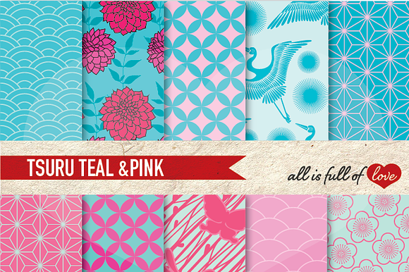Japanese Background Graphic Set preview 2