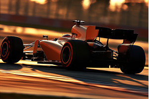 Close-up of a Formula 1 car racing, a Transportation Photo by Sergey Kotenev