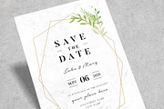 Geometric Wedding Invitation Suite, an Invitation Template by Vynetta (Thumbnail 4 of 8)
