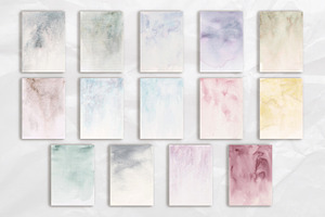 Set Of 14 Watercolor Backgrounds