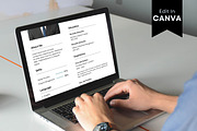 Simple Resume Template, CV Template, a Resume Template by BrushstrokeArtGB (Thumbnail 2 of 5)