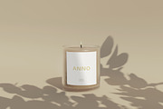 Anno || Glass Candle Mockup, a Packaging Mockup by JafarNation (Thumbnail 3 of 6)