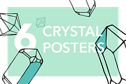 6 Crystal Posters, a Decorative Illustration by Schreibikus (Thumbnail 1 of 5)