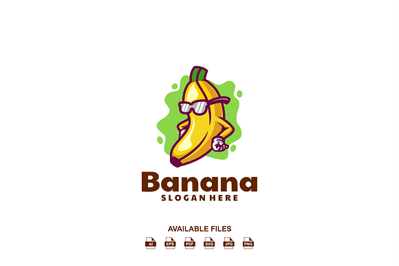 Banana Mascot Logo preview 2