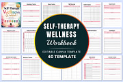 Self-Therapy Wellness Workbook., a Stationery Template by Shumaya (Thumbnail 1 of 4)