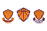 Set of basketball logotypes, a Branding & Logo Template by Mister Chek (Thumbnail 1 of 4)