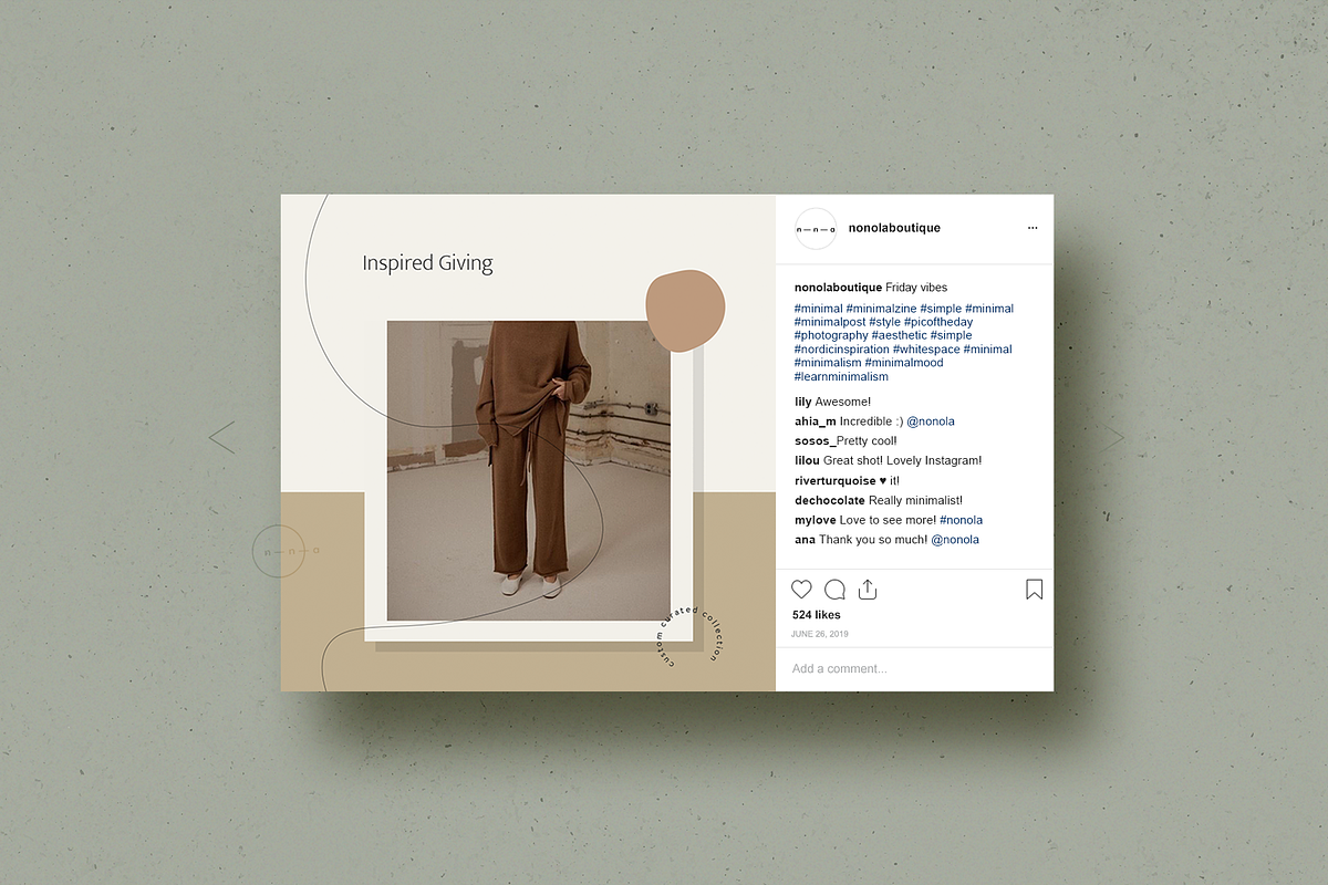 Instagram Social Media Pack • Freyā, a Social Media Template by Nonola (Photo 2 of 9)