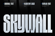 Skywall - Condensed Font, a Sans Serif Font by limitype (Thumbnail 1 of 15)