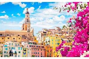 Menton town, France, an Architecture Photo by Neirfy