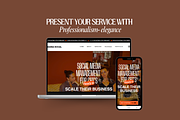 Social Media Manager Canva Website, a Landing Page Template by My Template Studio (Thumbnail 3 of 11)