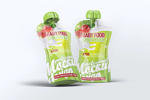 Baby Food Spout Pouch 8 Mock-Up