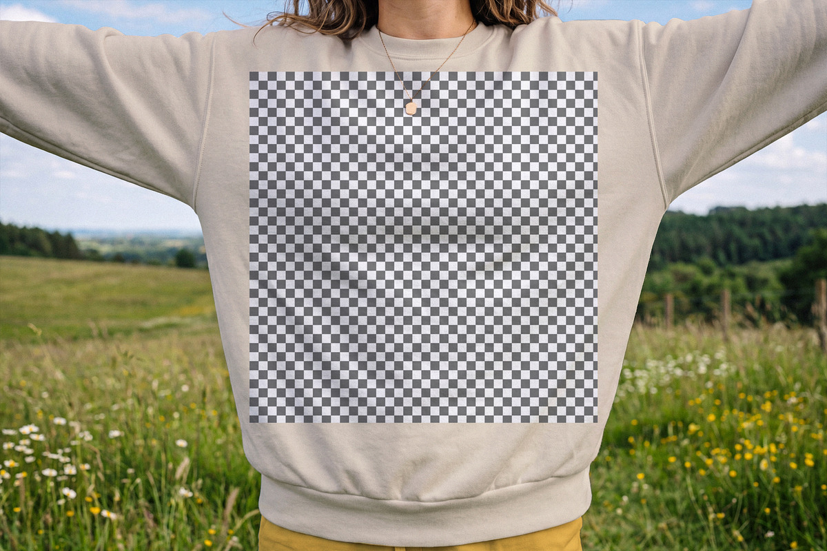 Crewneck Sweatshirt Mockup, a Shirt Mockup by Designer Dude (Photo 2 of 2)