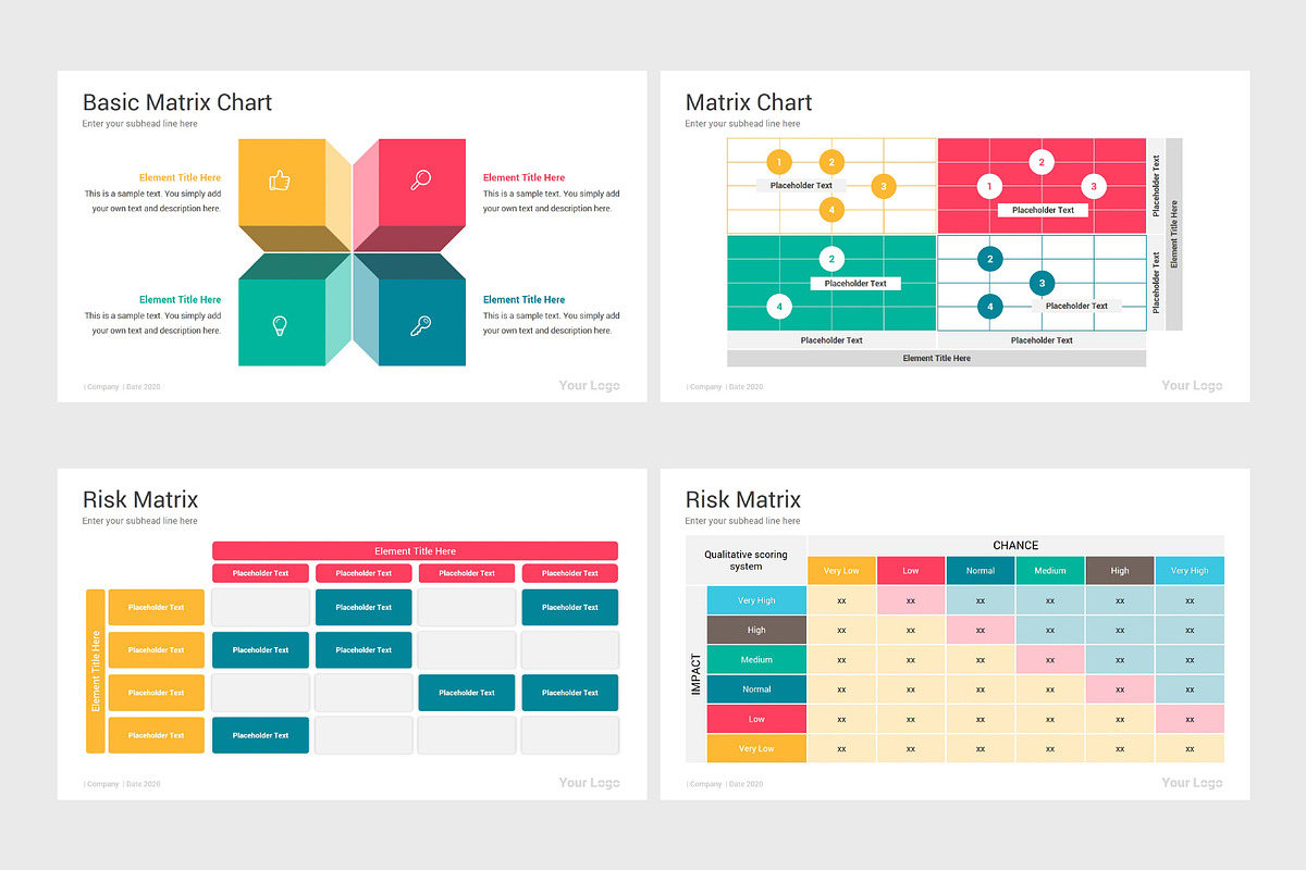 Matrix Diagrams PowerPoint Template