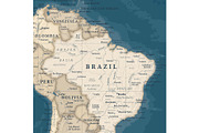 Vector World Map - Large&Detailed, an Illustration by PorcuPen Works (Thumbnail 4 of 7)