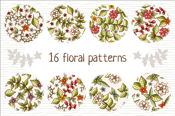 16 floral patterns preview 4