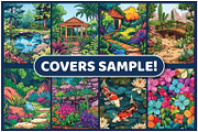 200 Japanese Garden Coloring Pages, an Illustration by BrightMart (Thumbnail 3 of 3)