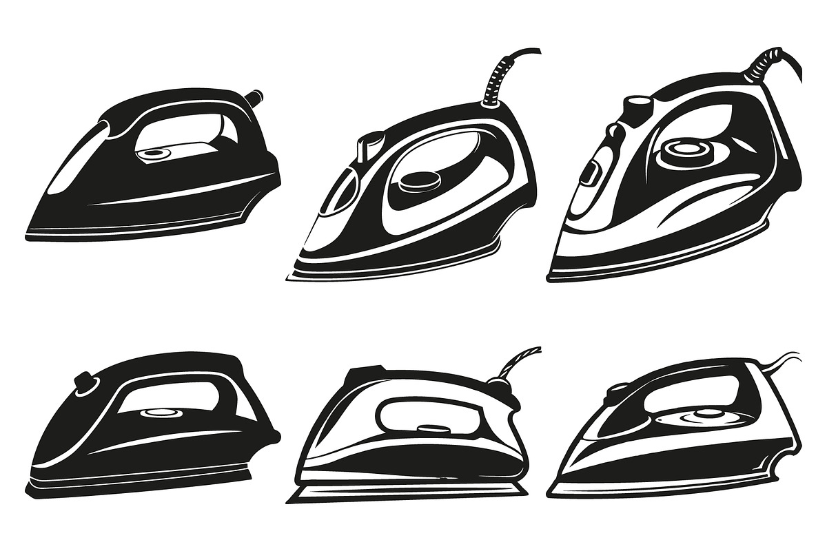 Vector of electric clothes irons, an Object Graphic by Billah Hub