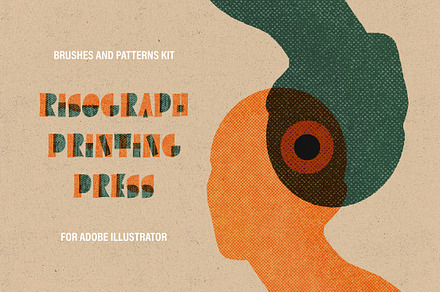 Printing Press Illustrator Brushes, a Brush Add-On by pixelbuddha.net