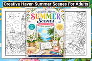 Creative Haven Summer Scenes, a Seasonal Illustration by Design Station (Thumbnail 1 of 4)