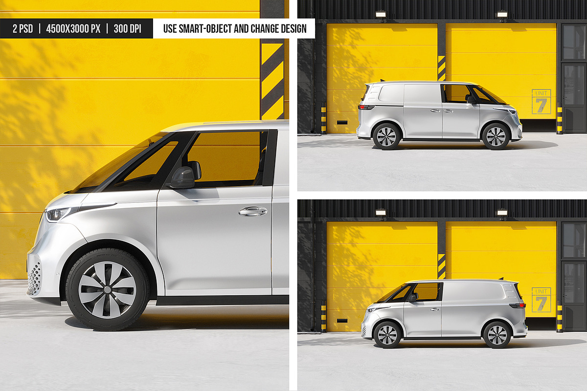 Electric Van Branding Mockup, an Advertising Mockup by SD Mockup (Photo 4 of 4)