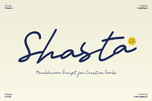 CS Shasta – Handwritten Script Font