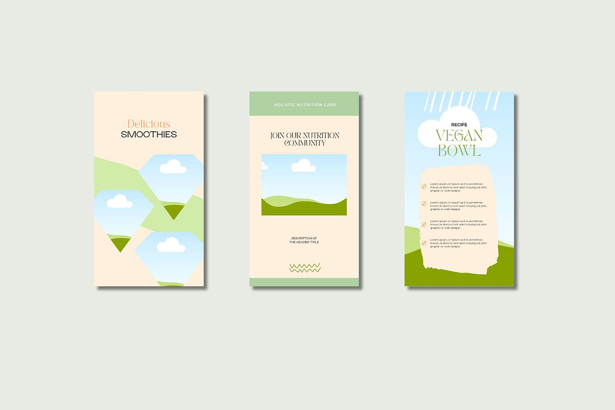 Nutrition Coach Instagram Templates, a Social Media Template by Deepa Template Studio (Photo 7 of 14)