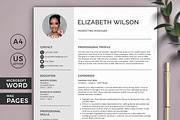 Resume - CV Template with Photo, a Resume Template by Klamp Studio (Thumbnail 1 of 8)