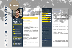 Canva Resume Template Cover Letter