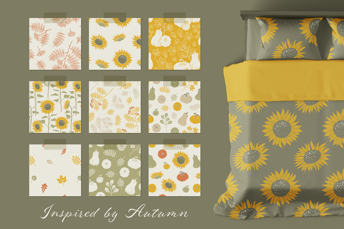 Autumn & Thanksgiving Pattern Set, a Decorative Illustration by Wild and Wonder by Ana (Photo 11 of 13)