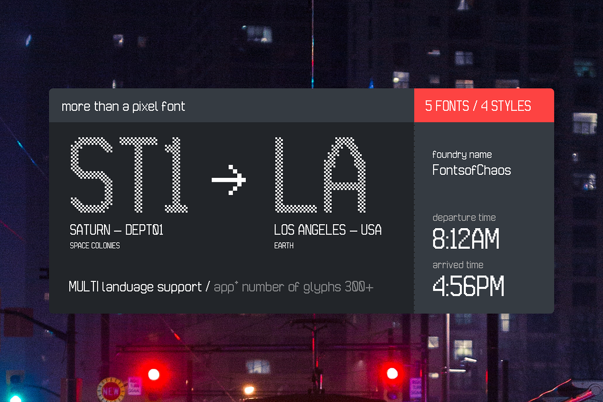 Futr Pack Promo = 5 fonts + 4 styles, a Font by David is Creative (Photo 1 of 10)