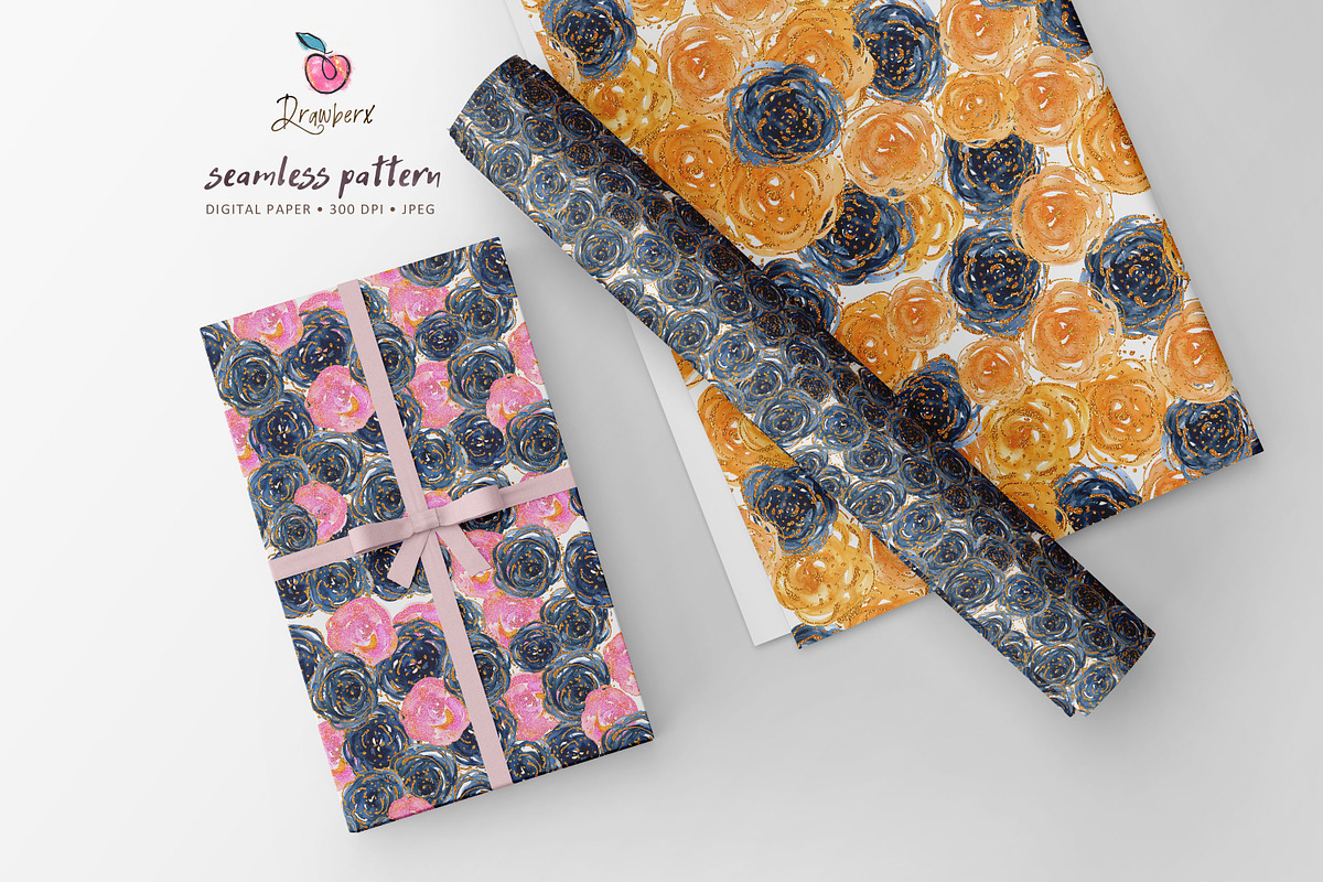 Boho Floral Seamless patterns 019, a Pattern Graphic by Drawberx (Photo 7 of 9)
