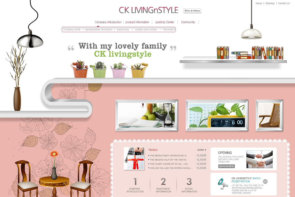 Living style web design, a Landing Page Template by iconnice