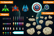 Game Assets for Asteroids Crusher, an Illustration by wowu (Thumbnail 2 of 5)