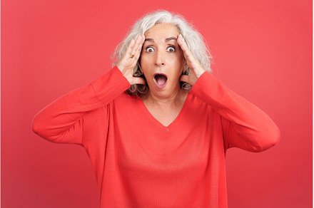 Mature woman gesturing with a, a Person Photo by Iván Moreno STOCK PHOTO