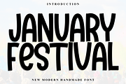 January Festival, a Sans Serif Font by FreshTypeINK (Thumbnail 1 of 8)