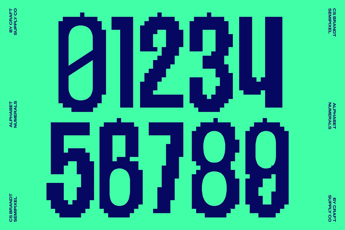 CS Brandt Semipixel, a Sans Serif Font by Craft Supply Co. (Photo 6 of 8)