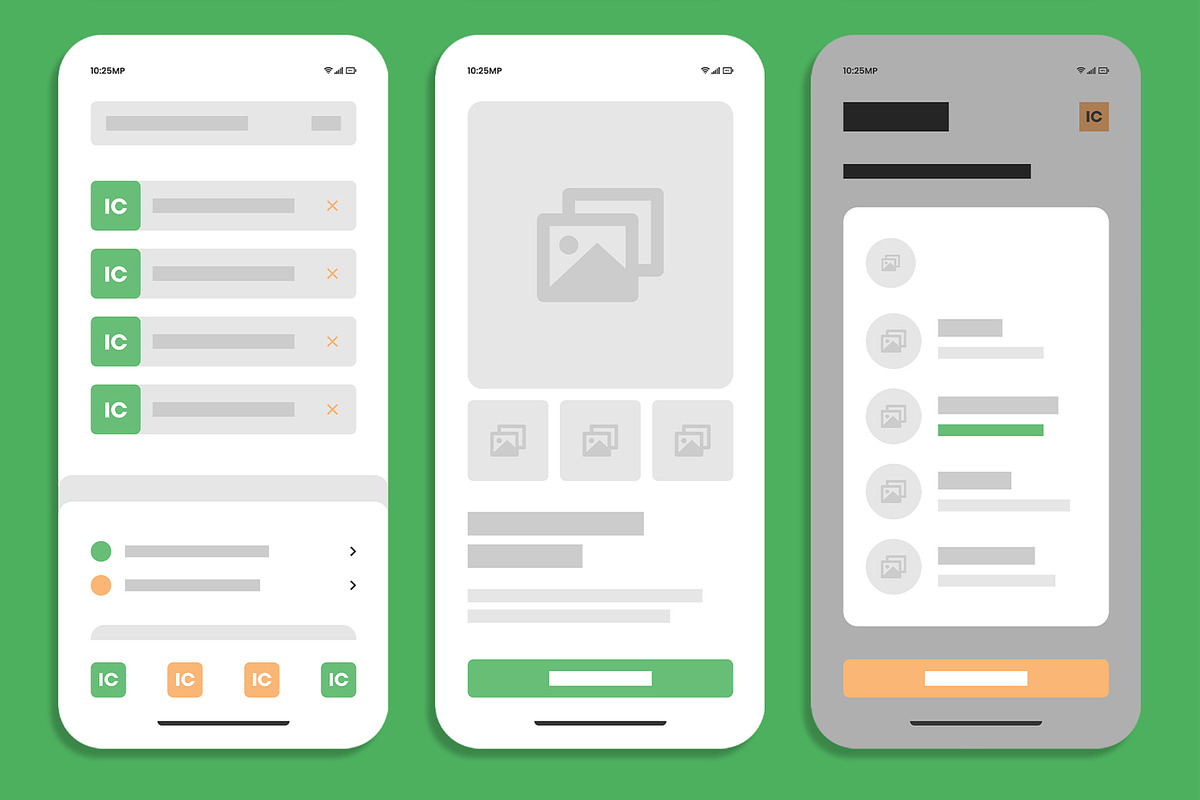 Clean Mobile App UI Kit Template, an UI Kit Template by MightyDesign (Photo 4 of 7)