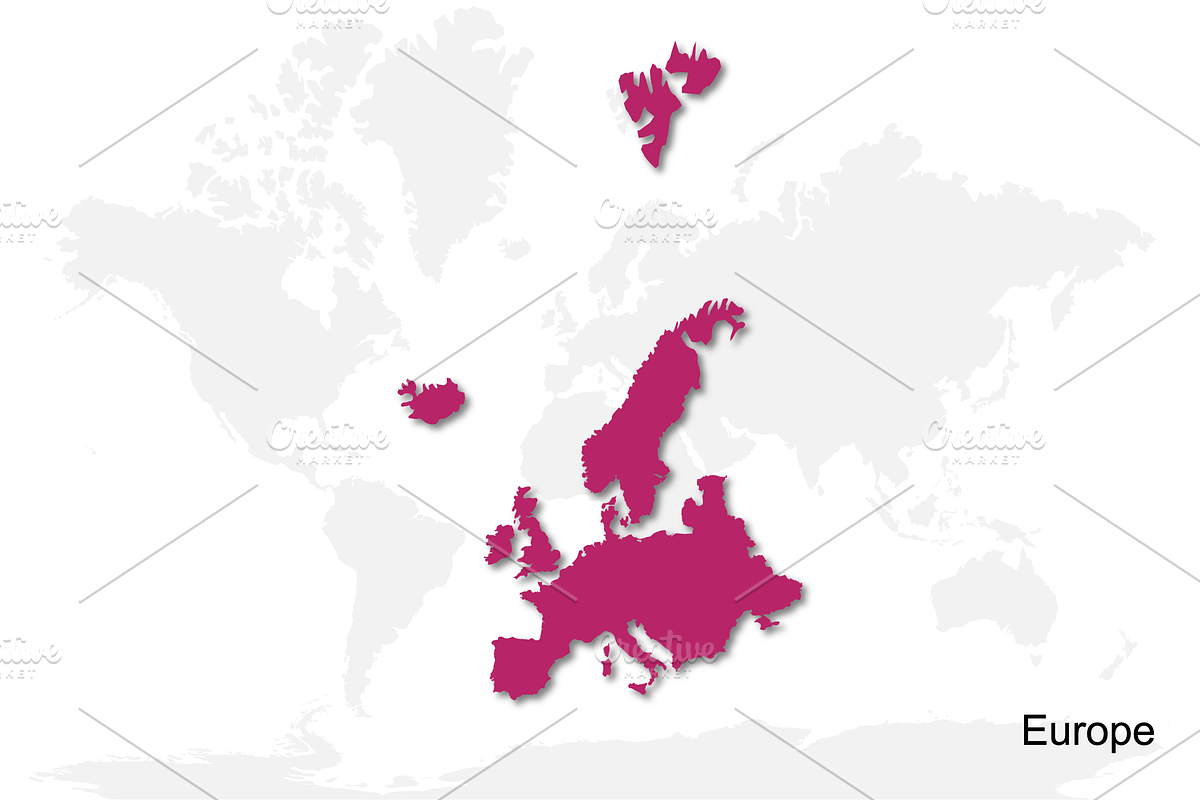 Multicolor World Vector Map, an Object Graphic by Nazim's Shop (Photo 6 of 13)