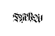 Gothic modern ABC letters, a Blackletter Font by GeekClick (Thumbnail 11 of 15)