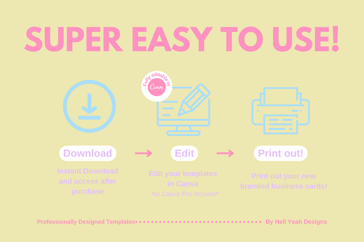 Pretty Pop Business Card Templates preview 8