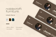 Noblecraft Furniture Linkedin Banner, a Social Media Template by VUNIRA (Thumbnail 1 of 3)