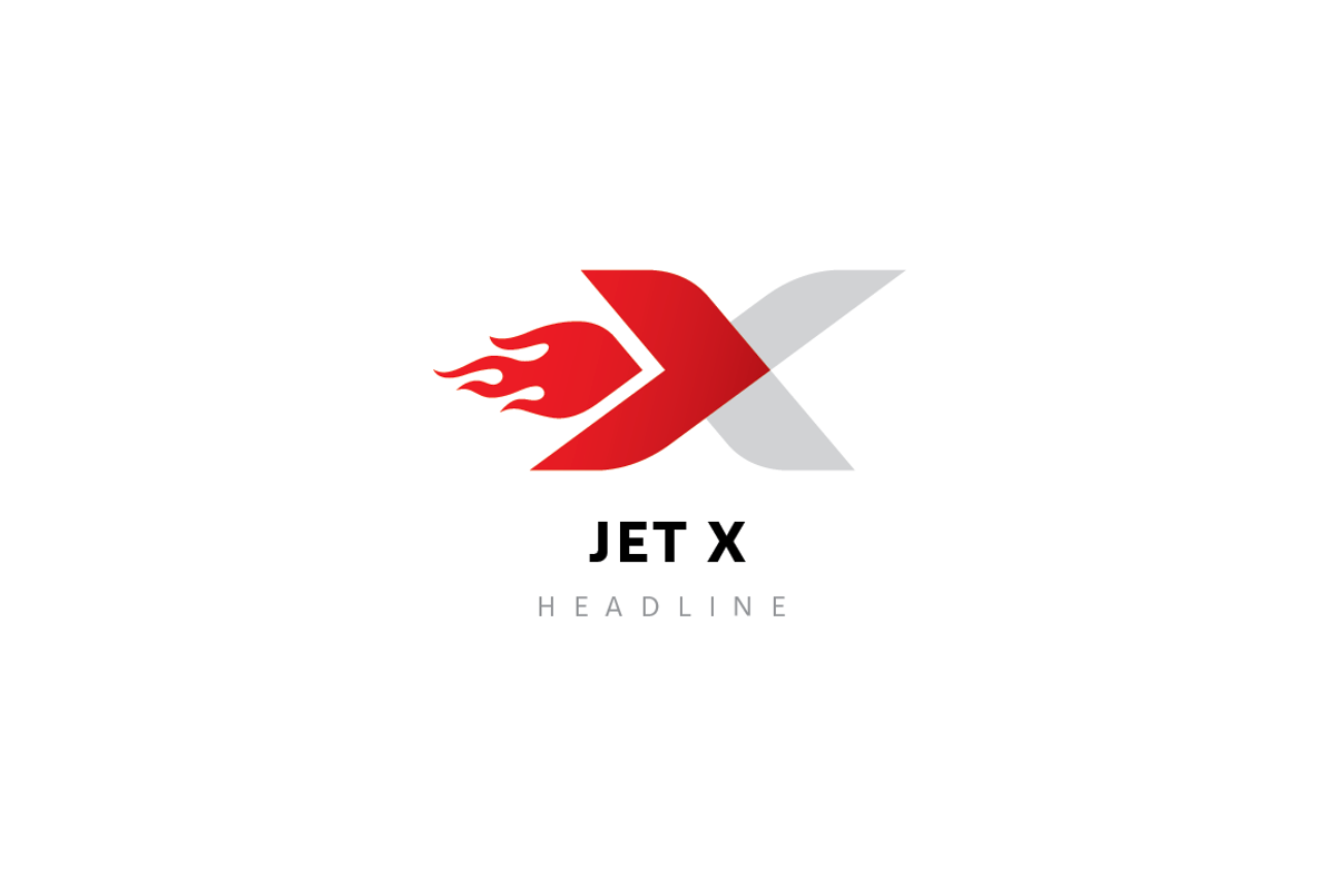 Jet X logo., a Branding & Logo Template by Anton Akhmatov