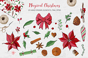 Christmas wreath creator and pattern, an Illustration by Jermolina Mockups (Thumbnail 2 of 8)