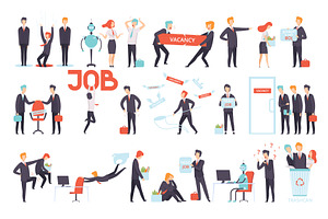 People Characters Searching and, a Person Illustration by TopVectors